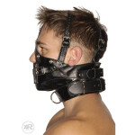 Strict Leather Premium Muzzle with Blindfold and Gags
